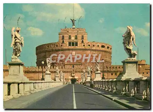 Cartes postales moderne Roma pont et chateau Saint Ange