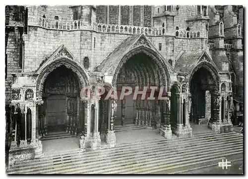 Moderne Karte Cathedrale de Chartres Portail nord les 3 baies