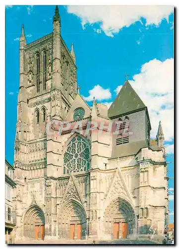 Cartes postales moderne Meaux Seine et Marne la cathedrale Saint Etienne facade ouest