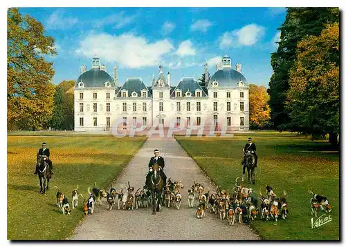 Cartes postales moderne Les merveilles du val de Loire Cheverny Loir et cher les piqueux et la meute de l'equipage de Ch