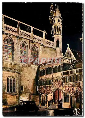 Cartes postales moderne Bruges illumination de la Chapelle du St Sang
