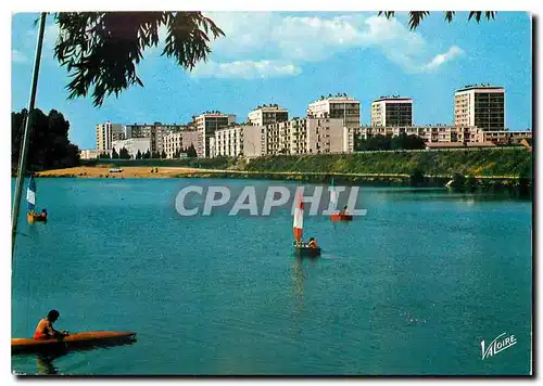 Moderne Karte Le Gatinais Montargis Loiret le Lac des Closiers Ecole de voile