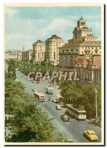 Moderne Karte Kiev Krechtchatie Grande route de la ville