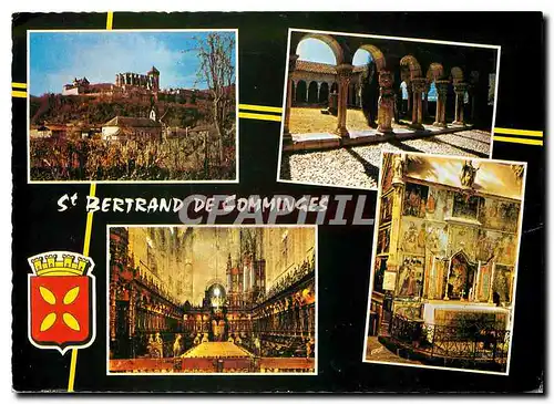 Cartes postales moderne St Bertrand de Comminges Haute Garonne vue generale le Cloitre de la Cathedrale le Choeur de la