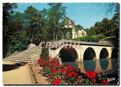 Moderne Karte Les Merveilles du Val de Loire Chateauneuf sur Loire Loiret dans le Parc du Chateau la rofonde a