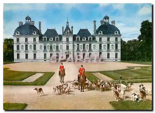 Cartes postales moderne Cheverny Loire et Cher le Chateau un depart a la Chasse Cheins