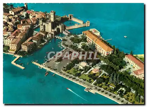 Cartes postales moderne Lac du Garda Sirmoine vue aerienne