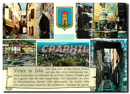 Cartes postales moderne La Cote d'Azur Vence la Jolie