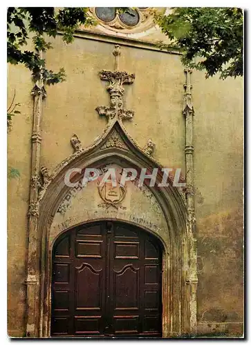 Cartes postales moderne Aups Var le Portail de l'eglise eglise gothique du type meridional XV siecle