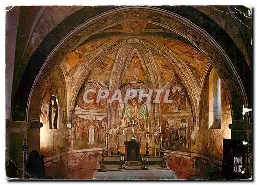 Cartes postales moderne Paysages de France Cote d'Azur Cagnes sur Mer Fresques de la Chapelle Notre Dame de Protection