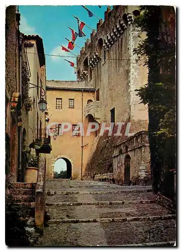 Cartes postales moderne La Cote d'Azur Inoubliable dans le Haut de Cagnes entree de la Place Grimaldi