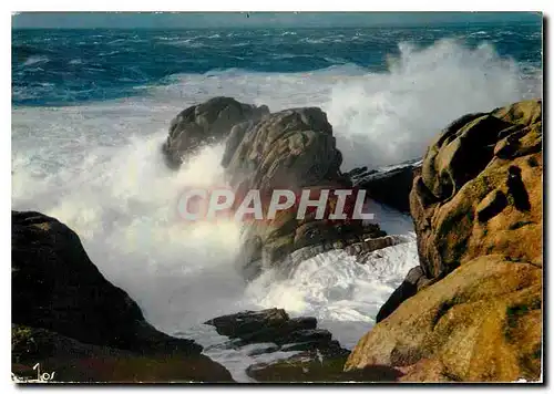 Cartes postales moderne La Bretagne en Couleurs Effet de Vague sur la Cote Bretonne