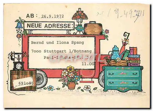 Cartes postales moderne Neue Adresse Bernd und Ilona Spang