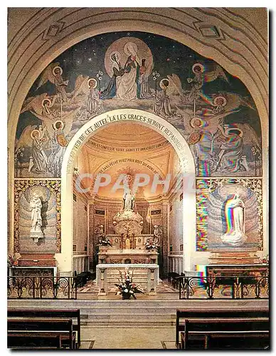 Moderne Karte Interieur de la Chapelle le choeur