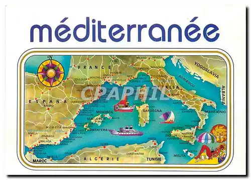 Cartes postales moderne Mediterranee