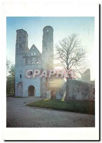 Cartes postales moderne Abbaye de Jumieges Seine Maritime Facade occidentale