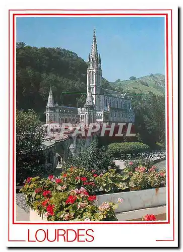 Cartes postales moderne Lourdes La Basilique