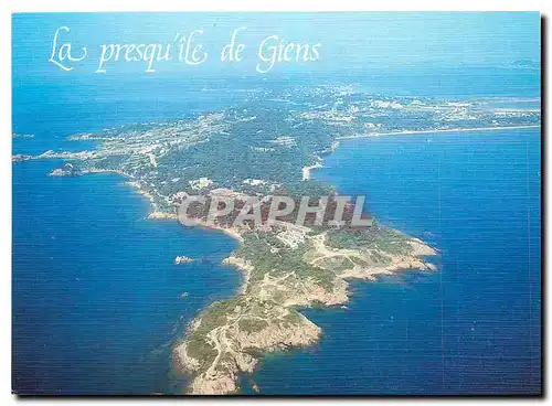 Cartes postales moderne Lumiere et Beaute de la Cote d'Azur Hyeres les Palmiers Vue aerienne de la Presqu'ile de Giens