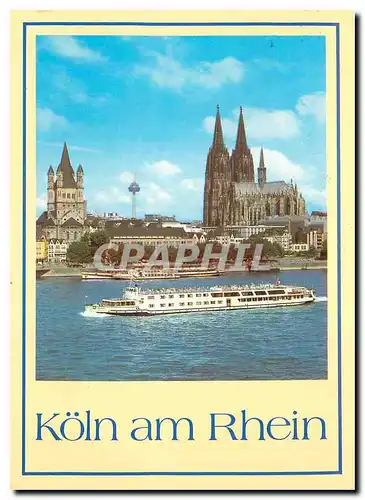 Cartes postales moderne Cologne La vieille ville avec Cathedrale