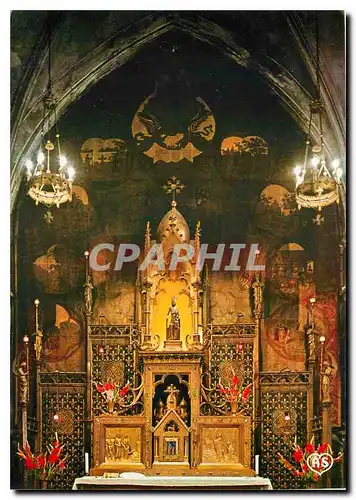 Cartes postales moderne Rocamadour Lot Haut Lieu de Pelerinage 2eme Site de France Interieur de la Chapelle Notre Dame a