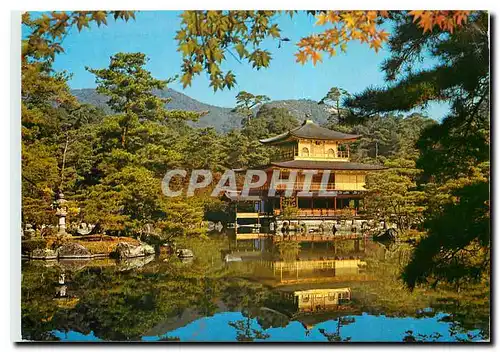 Moderne Karte Kinkakuji Temple or Golden Pavilion Kyoto