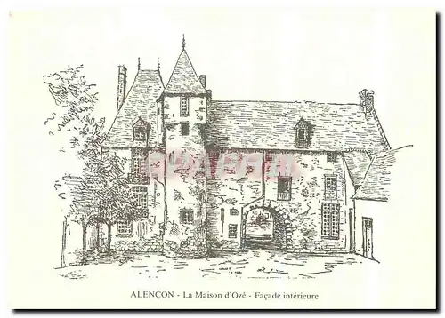 Cartes postales moderne Alencon La Maison d'Oze Facade interieure
