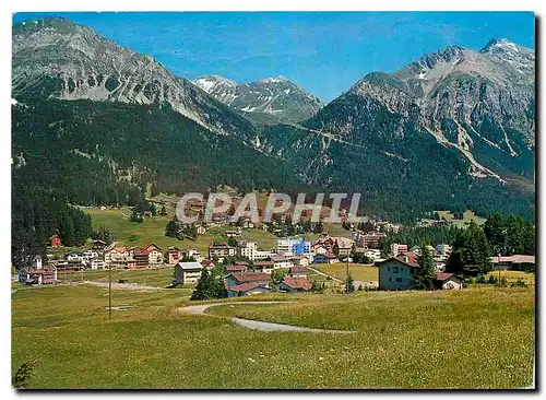 Moderne Karte Lenzerheide gegen Foil Cotschen