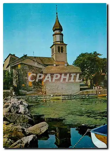 Cartes postales moderne Yvoire Hte Savoie L'eglise et le port