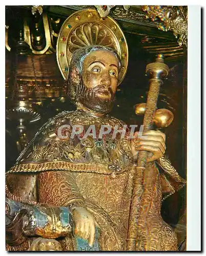Cartes postales moderne Santiago de Compostela Cathedrale Image du Apostol