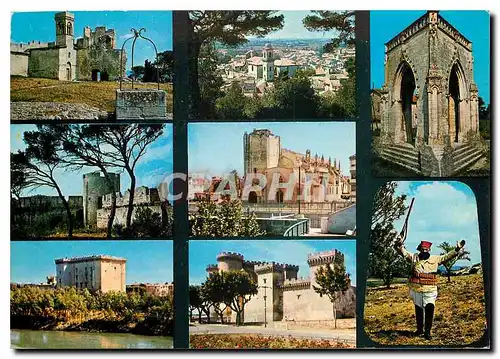 Cartes postales moderne En Provence Beaucaire Le Chateau Vue generale La Croix couverte les remparts du Chateau Tarascon