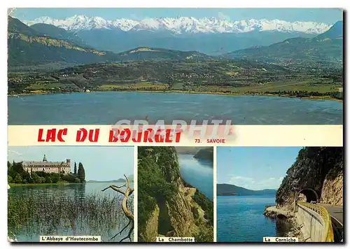 Moderne Karte Lac du Bourget Savoie