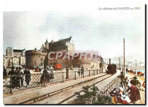 Cartes postales moderne Lithographie Bretagne Ancienne Le Chateau de Nantes