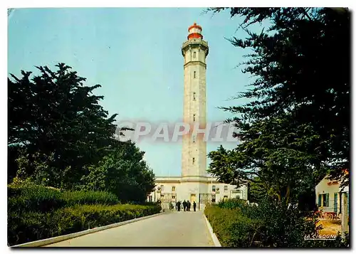 Moderne Karte Ile de Re Charente Maritime Phare des Baleines