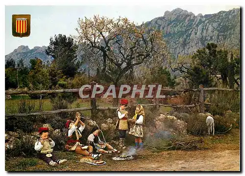 Cartes postales moderne Folklore et Couleurs du Roussillon Py Or Pique Nique Catalan Costellada