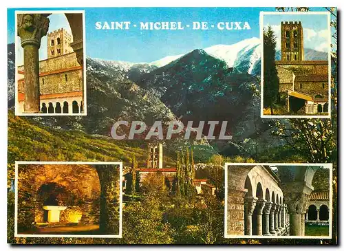 Cartes postales moderne Le Roussillon roman aux environs de Prades L'Abbaye Saint Michel de Cuxa Remarquable edifice rom