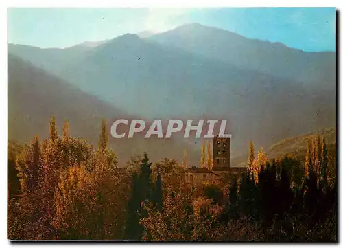 Cartes postales moderne Saint Michel de Cuxa Quant au matin d'automne s'eveille le clocher roman