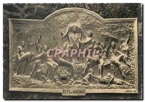 Cartes postales moderne Champagne Pommery & Greno Reims La fete de Bacchus Bas relief sculpte dans la craie