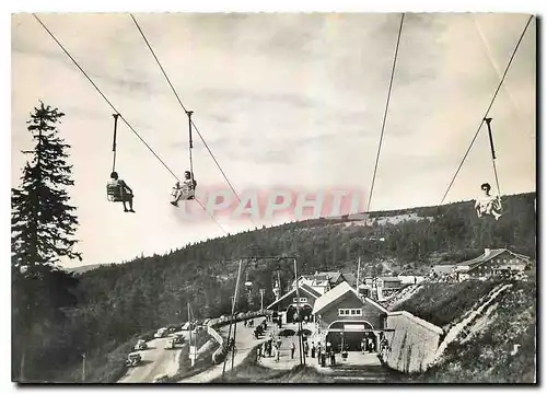 Cartes postales moderne Les Vosges Pittoresques Col de la Schlucht Les Telesieges Teleskis Station de depart