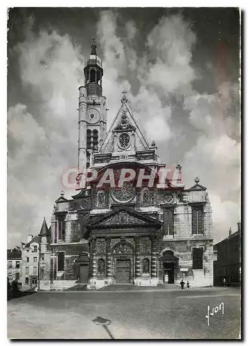 Moderne Karte Paris en flanant Eglise Saint Etienne du Mont