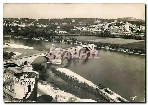 Moderne Karte Avignon Le Pont Saint Benezet