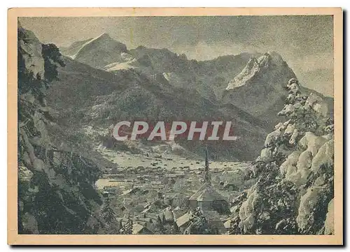 Cartes postales moderne Garmisch mit Zugspitzgruppe