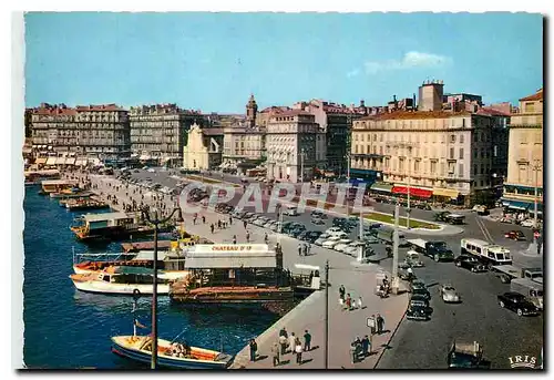 Cartes postales moderne Reflets de Provence Marseille Bouches du Rhone Un coin du vieux Port Le Quai des Belges L'entree