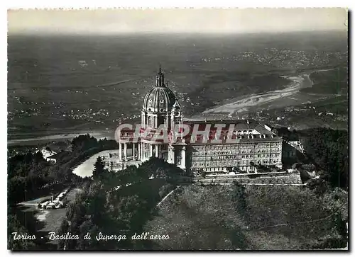 Cartes postales moderne Torino Basilica di Superga dall aereo