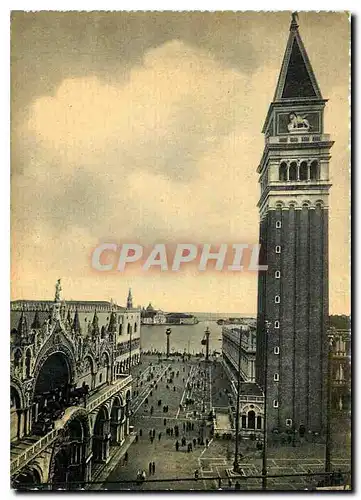 Cartes postales moderne Venezia Place St Marc et Campanile