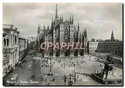 Moderne Karte Milano Piazza Duomo