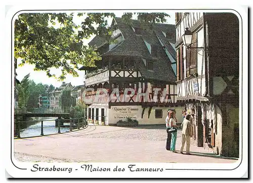 Moderne Karte Strasbourg Maison des Tanneurs de 1651 rue du Bain aux Plantes