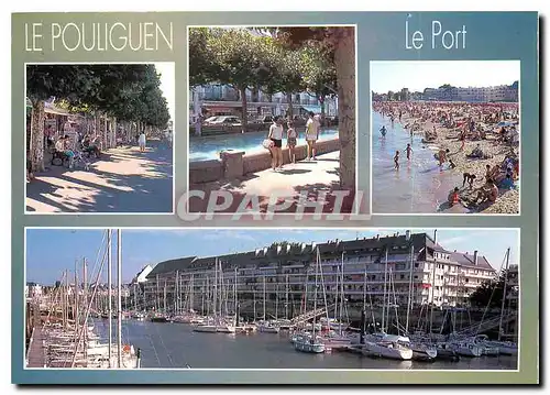 Cartes postales moderne La Bretagne en Couleur Le Pouliguen Loire Atlantique La Promenade le bassin des enfants la grand