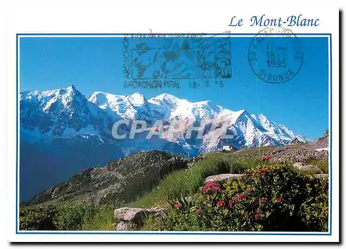 Moderne Karte Chamonix Mont Blanc Haute Savoie Mont Blanc