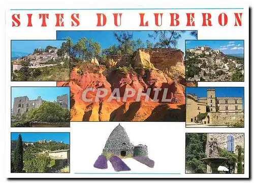 Moderne Karte Sites du Luberon Cirquit a travers le Luberon