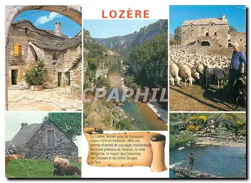 Moderne Karte En Parcourant la Lozere